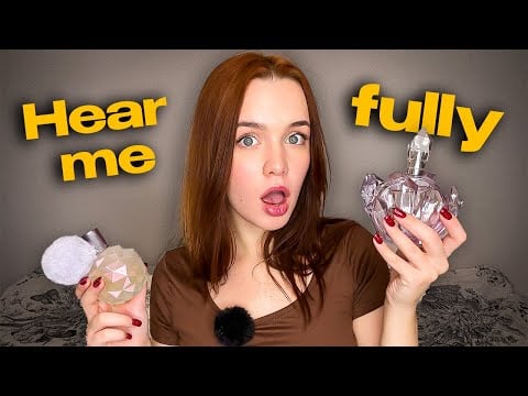 [4K USA ASMR] Perfume Bottle Tapping 💗 Real Glass Clicks, Spray Sounds & Deep Calm | No Talking