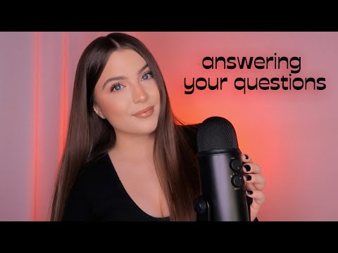 ASMR Answering Your Questions 🍒 (Whisper Ramble)