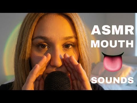 my first asmr❤️ wet tongue👅sounds (no talking)