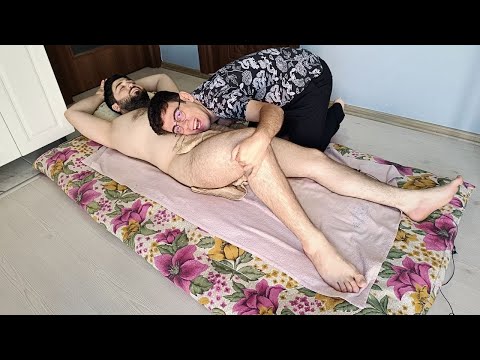 ASMR A WONDERFUL FULL BODY RELAXING MASSAGE ON THE FLOOR - CHEST,LEG,BACK,FOOT,ARM,ABDOMINAL MASSAGE
