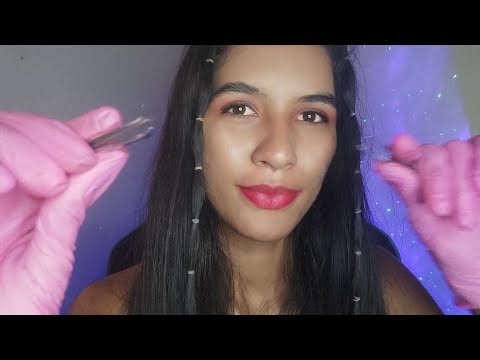 ASMR FAZENDO SUA SOBRANCELHA RÁPIDO E AGRESSIVO
