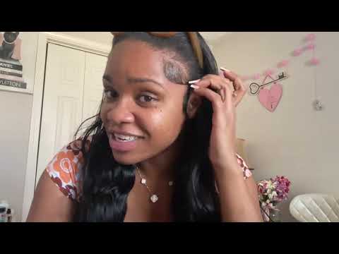 ASMR Hair Brushing & Talking No Gum