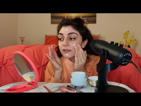 ASMR whispering & chatty rambling get ready with me :)