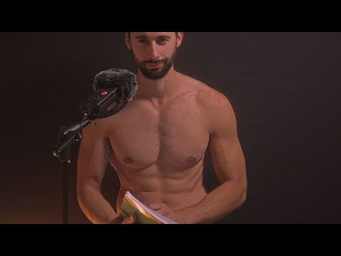 ASMR Shirtless 🍫 Susurrando Leyendo un Cuaderno📖