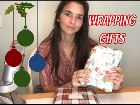 ASMR Wrapping Gifts *paper sounds* *cutting sounds*