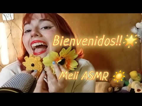 ASMR MELI ☀️ PRESENTACIÓN/INTRO del canal , te doy la bienvenida!!! 🌈✨