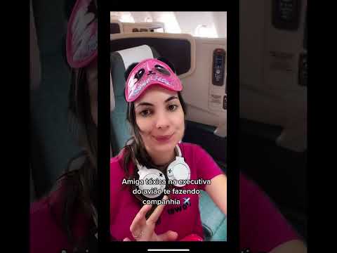 Amiga tóxica na classe executiva no avião com você #asmr #shorts