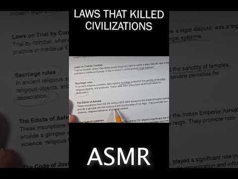 Laws that killed civilizations!