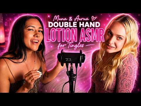 Muna & Aurora Double Hand Lotion ASMR for Deep Tingles