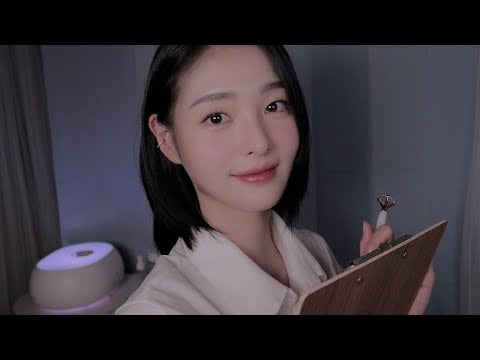 ASMR(sub) 나긋나긋한 간호사의 입원 병실 상황극 |Hospital room with a soft spoken Nurse roleplay