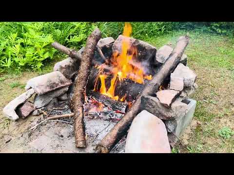 ASMR warming feet in boots by fire relaxing