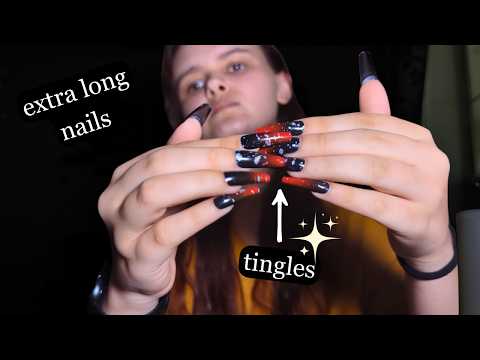 EXTRA long NAILS | Tapping and Scratching with Long Nails ASMR