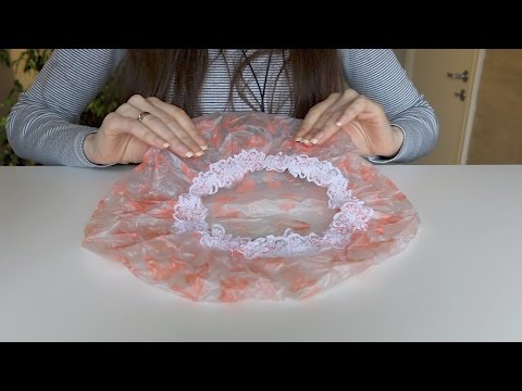 ASMR Vinyl Shower Cap Sounds | Plastic Crinkle