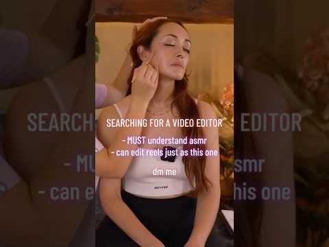 Looking for ASMR EDITOR (job offer) #asmr #videoeditor #videoediting #shorts