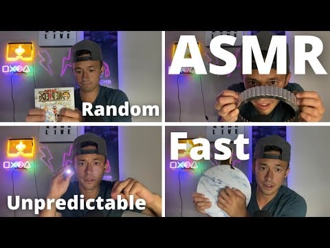 Tingliest ASMR EVER pt 3 | Random, Unpredictable, Fast, Mouth Sounds, Inaudible Whispering, and More