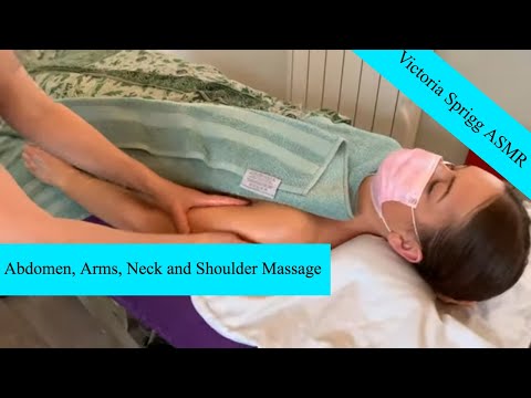 ASMR Abdomen Arms Neck & Shoulder Massage with Victoria & Jodi | IMPROVED SOUND & VISUALS | 3 of 4