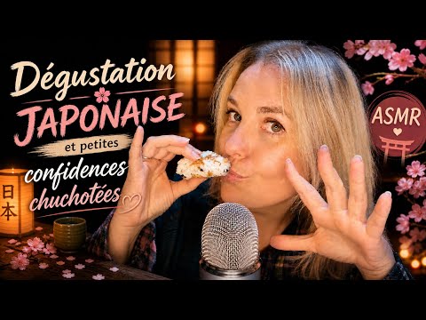 ASMR FR 😋 Dégustation japonaise et petites confidences chuchotée