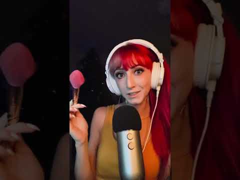 ASMR- Softest Face Brushing For ~tingles~ 😌 | #Shorts