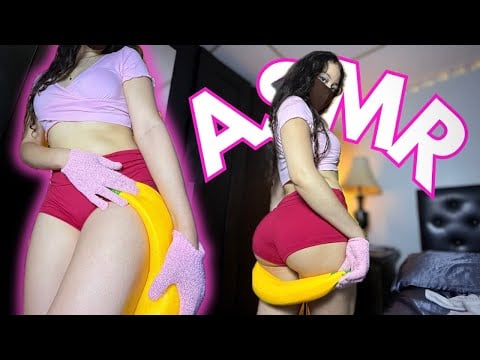 Personal Attention! Super relaxing BODY scratches and Collarbone tapping💕 w banana pt 2