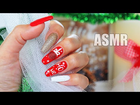 ASMR Christmas NAIL Art 2021 🎄 WHISPER Tapping | АСМР Шепот СДЕЛАЮ тебе НОВОГОДНИЙ Маникюр