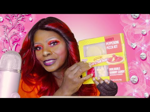 MINI PIZZA PEPPERONI LUNCHABLE KIT ASMR EATING SOUNDS