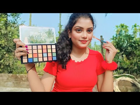 ASMR Doing My Face Makeup 🌱💄Outdoor 🌱💄