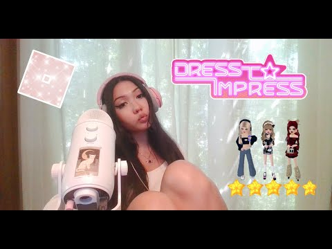 ASMR playing the new dress to impress update ˚₊‧꒰ა ☆ ໒꒱ ‧₊˚