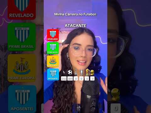 asmr fazendo minha carreira no futebol ⚽️ #asmr