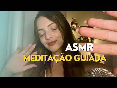 ASMR MEDITAÇÃO GUIADA 🌙 Contagem regressiva + Movimentos e sons de mãos para dormir profundamente