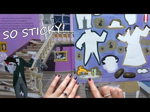 ASMR Halloween Sticker Book - Page Turning, Soft Speaking