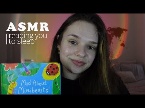 ASMR reading to you | whispering, soft spoken and cardboard book sounds