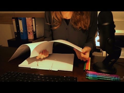 ASMR | Secretary in Office Roleplay (Requested) | Typing, Paper Sorting Ripping, Pencil Sharpening