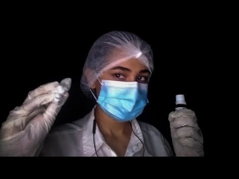 ASMR ROLEPLAY - CONSULTA MÉDICA "Landras no pescoço/Dando medicamentos"