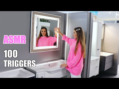 ASMR 100 TRIGGERS BATHROOM at the MALL Tapping | АСМР 100 Триггеров ВАННАЯ в магазине