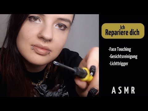 Ich repariere dich - Du bist ein Tablet! | Lichttrigger Facetouching Gesichtsreinigung ASMR Deutsch