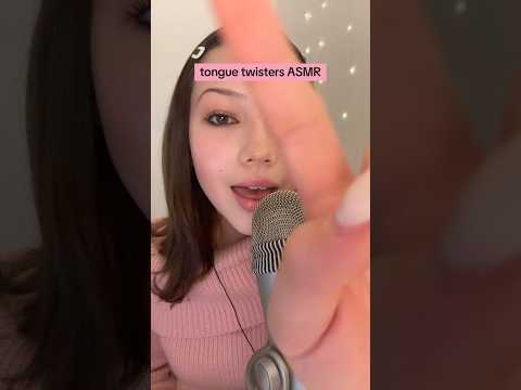 this took wayyyy too many attempts 😅 #asmr #relax #visualtingle #tonguetwisterchallenge #sleep