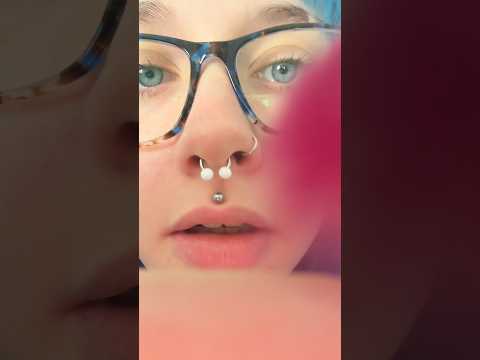 ASMR getting an eyelash 👁️ full on ✅⏰ #asmr #personalattention #asmrsoftspoken #shorts