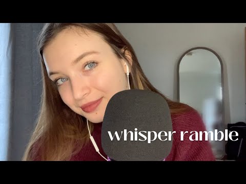 ASMR Slow Close up Whisper Ramble | New Year's Resolutions 🥂