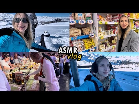 ASMR VLOG #2 VIAGEM PARA O CHILE ❄️⛷️ conheci a neve, city tour, loja de doces e muito mais..