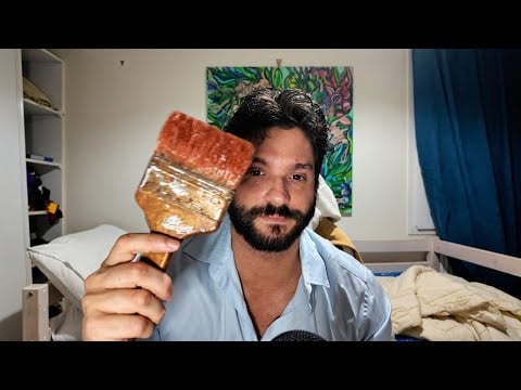 ASMR FRANÇAIS | SCRATCHING AVEC DES PINCEAUX 
