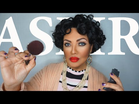 ASMR Elizabeth Taylor does your Old Hollywood Makeup