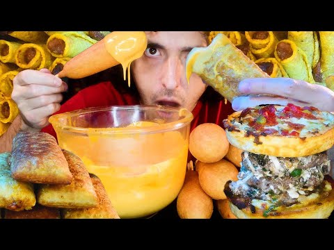 1 HOUR ASMR CHEESY COMFORT FOODS * MUKBANG mouth sounds * for asmr sleep