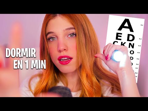 ASMR EXAMEN NERVIOS CRANEALES en 1 MINUTO 💉 ROLEPLAY MÉDICO en ESPAÑOL (Chequeo rápido para dormir)