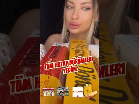 Senin favorin hangi Hatay dürümcü?🤤 #shorts #mukbang Türkçe ASMR reklam değil