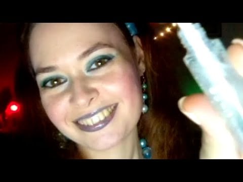 #asmr doing a makeup with only petrol colours!!! ( please comment so i can get better at this)