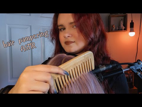 Your Hair is the Mic Again | Hair Sounds, Brushing, Combing, Long Nail Scratches, Coconut Crack ASMR