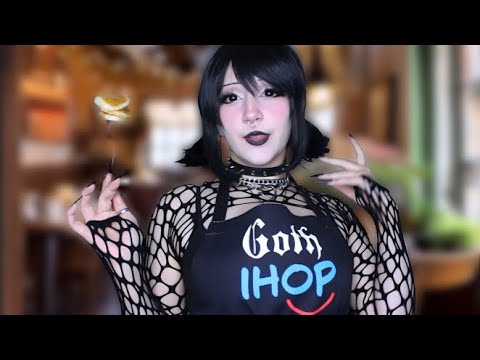 Clingy Goth Ex GF takes your order 🥞 | Goth IHop | ASMR RP