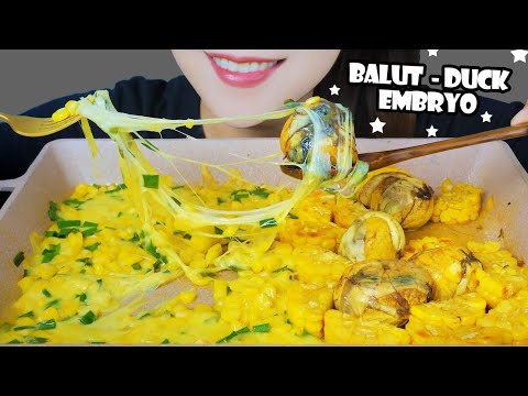 ASMR Balut  - Duck Embryo x  butter cheese sauce EXOTIC FOOD EATING SOUNDS | LINH-ASMR