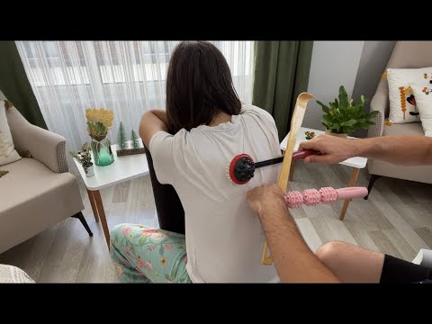Satisfying Massage ASMR for Sleep | Back Massage ASMR | Scratching (No Talking)
