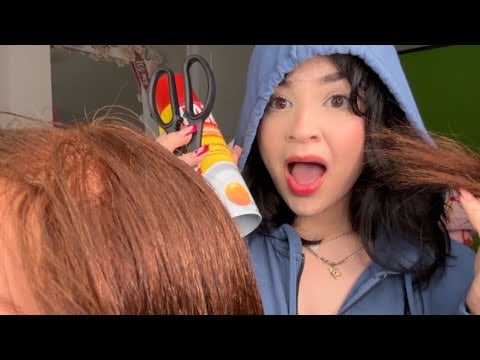 ASMR hair salon roleplay | lice check & haircutting ✂️😟